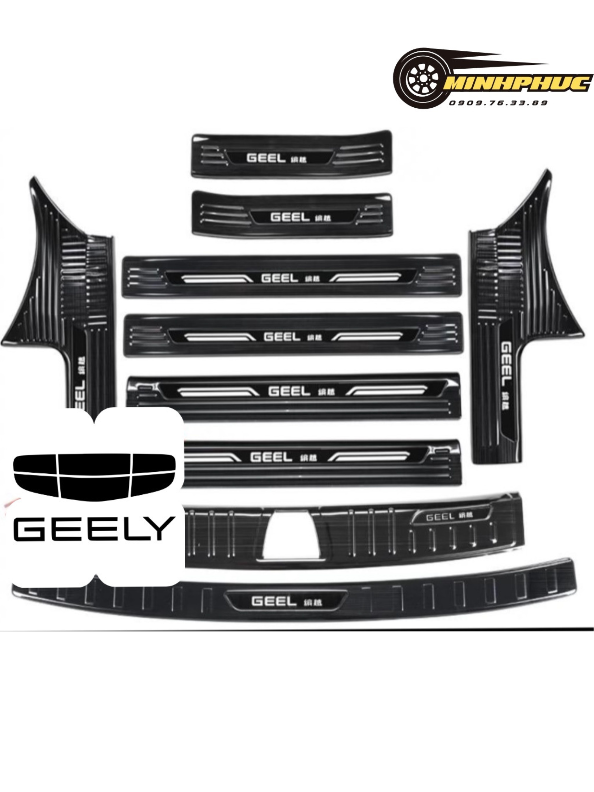 ỐP CHỐNG TRẦY VIỀN BẬC CỬA - Bảo vệ và tăng đẳng cấp cho xe Geely cùng Lynk & Co Võ Văn Kiệt